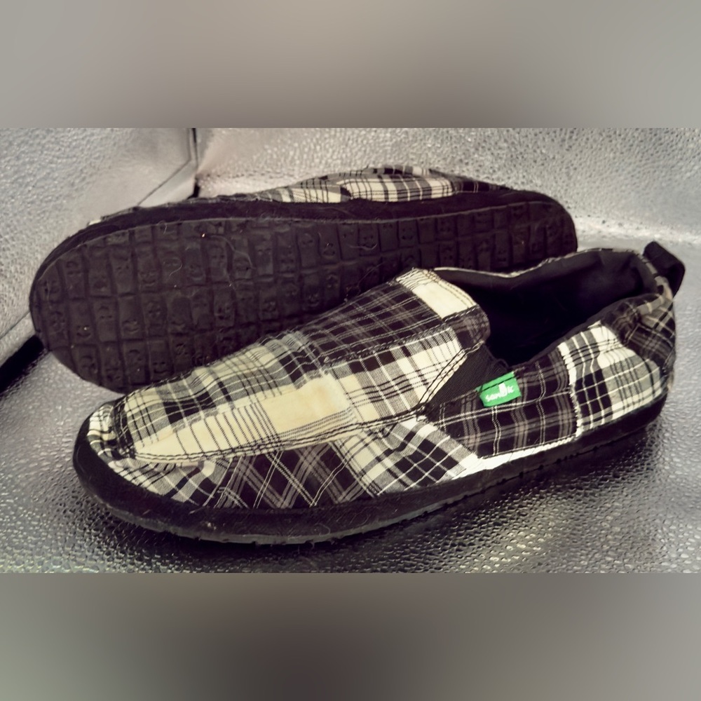Plaid SANUK Slip-On Casual Shoes